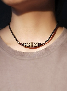 四眼天珠项链天然西藏真品配饰