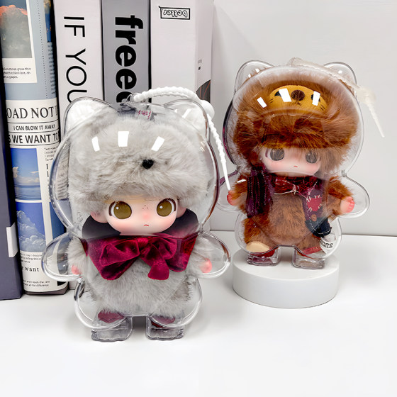 Suitable for Bubble Mart Secret Drama Club series protective case DIMOO Cowardly Lion HD hard shell dust cover