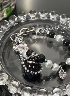 汪苏泷同款手链搞怪猫设计