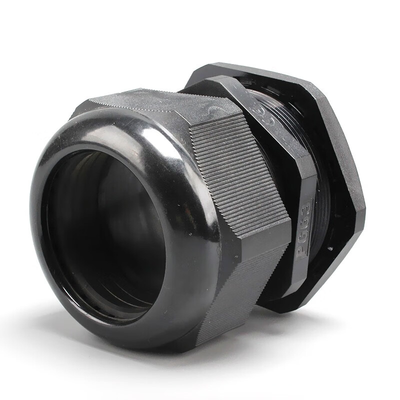 万特弗 尼龙电缆接头防水接葛兰头格兰头填料函头PG25 黑色 PG63 - 图3