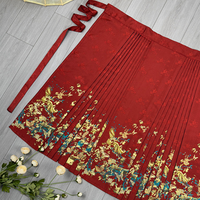 青渊汉服明制日常通勤马面裙【蓝梦】织金仿妆花敬酒服春夏款新品,淘宝优惠券,粉丝福利购,淘宝优惠卷