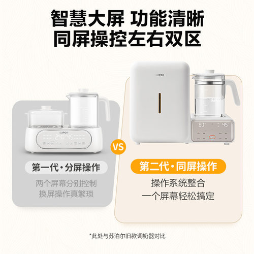 苏泊尔纯钛恒温壶奶瓶消毒器带烘干二三合一柜婴儿喂养台宝宝专用 - 图2