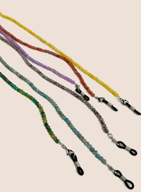Handmade glass bead hanging neck glasses chain