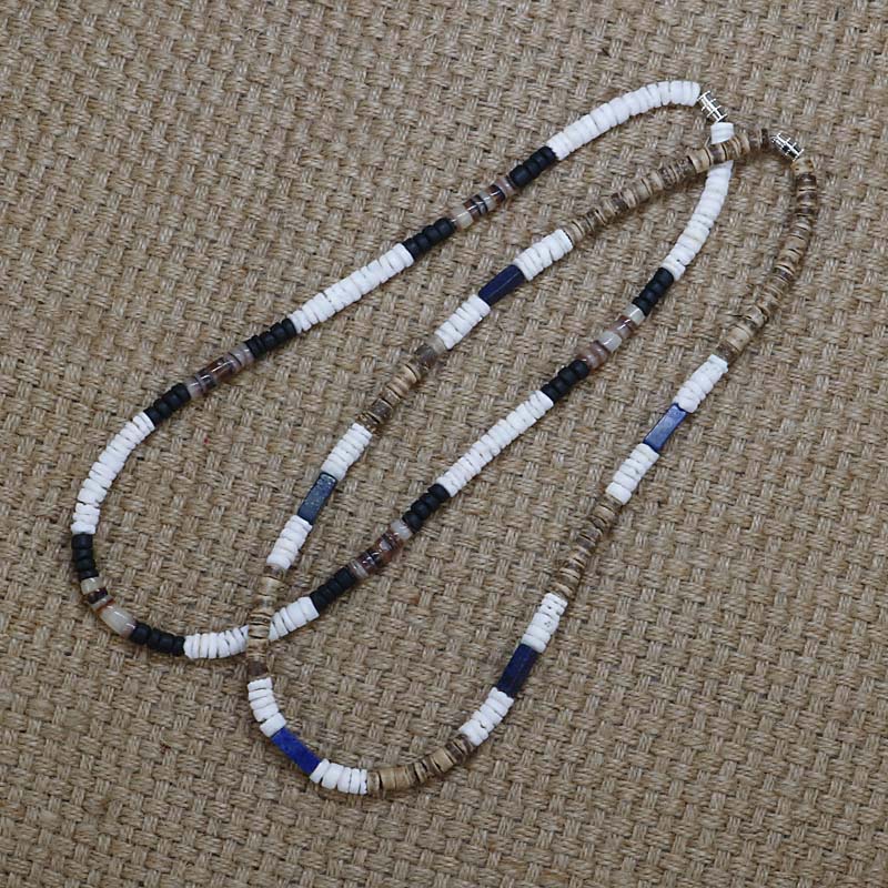 tric Tribal Ethnic Coconut Shell Beaded Necklace Men Jewelry - 图3