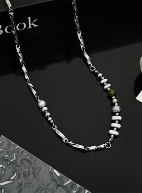 Non-staining men's cool style stainless steel collar necklac