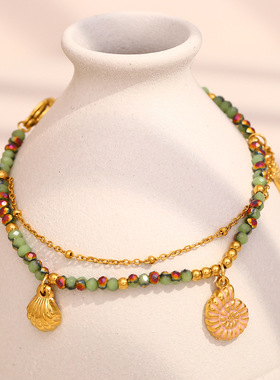 Stainless Steel Bracelet for Women Trendy 18K Plated Jewelry