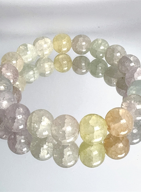 天然蓝绿幽灵手链女款