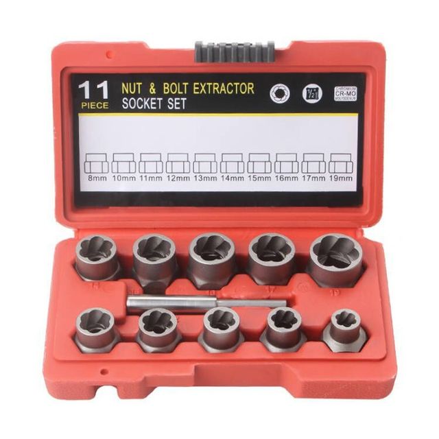 10-piece nut take-out device 1/2 square hole air cannon electric wrench N for sliding tooth nut removal tool set