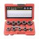 10-piece nut take-out device 1/2 square hole air cannon electric wrench N for sliding tooth nut removal tool set