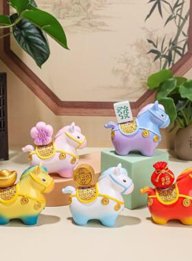 马年生肖摆件吉物马上有钱治愈解压公司年会祥新年礼品寺庙文创