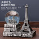 Retro glowing crystal ball hourglass timing snowflake music