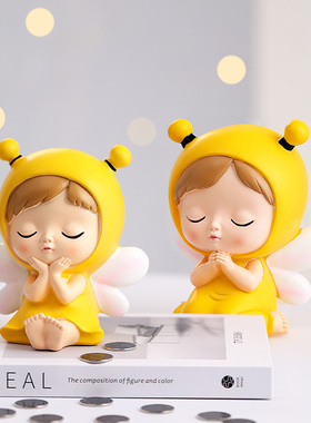 树脂存钱罐卡通客厅创意摆件