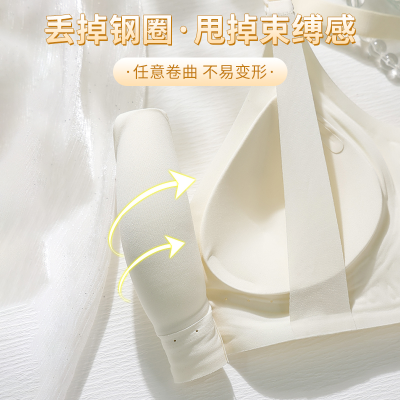 提拉无痕哺乳内衣女防下垂聚拢产后喂奶薄款孕妇怀孕期专用文胸罩 - 图2