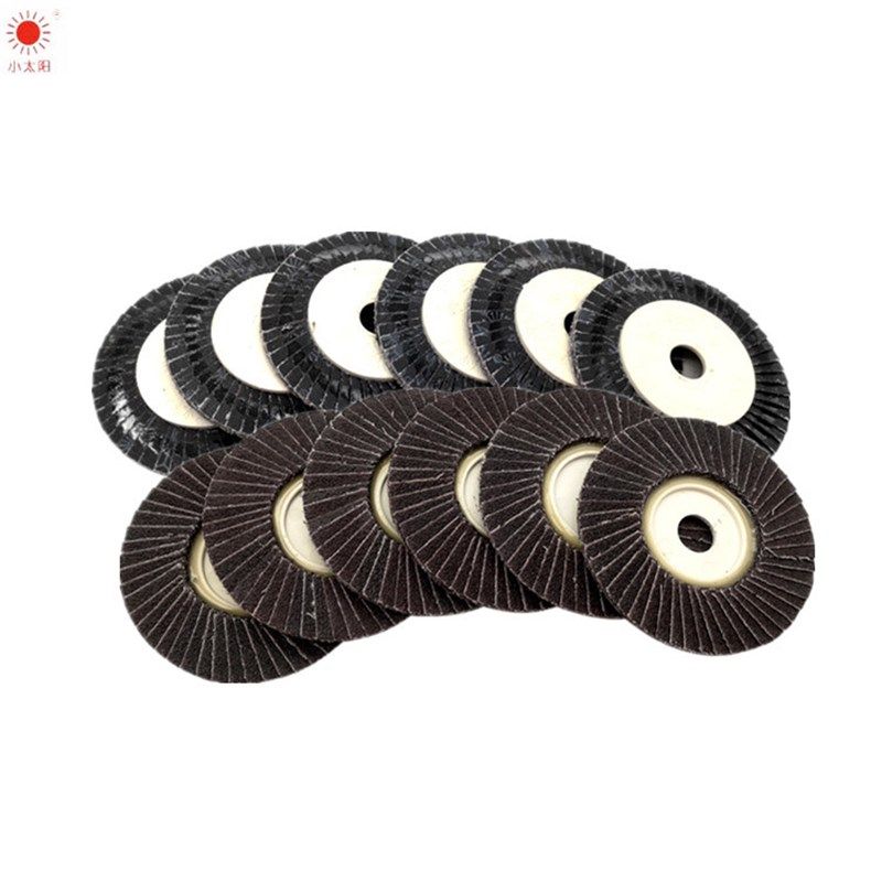 永亮黑砂花形页轮段烧砂布百叶片抛光片100*16花叶轮百页轮小太阳,淘宝优惠券,粉丝福利购,淘宝优惠卷