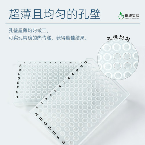 Axygen 96孔PCR板 384孔荧光定量PCR板 无裙边96孔板 PCR-96-C PCR-96M2-HS-C PCR-384-C UC-500 PCR-TS - 图2
