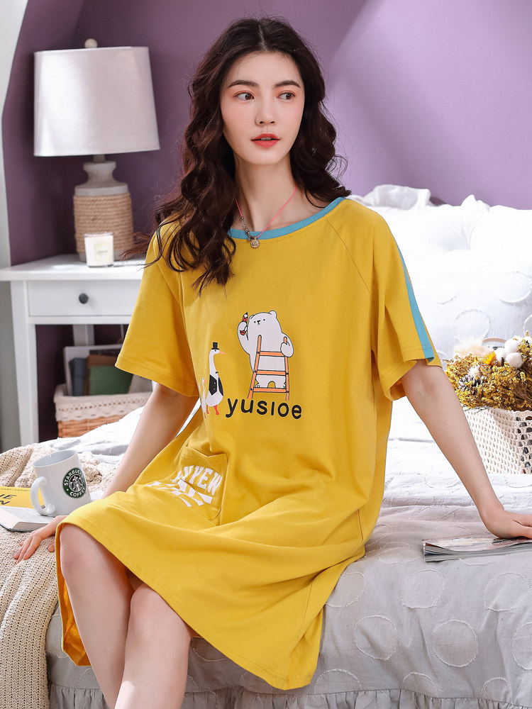 睡裙夏季2020年新款可外穿纯棉裙子 范西迪睡裙