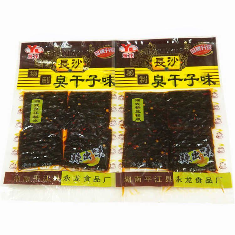 永龙香辣长沙臭干子辣条零食多糕点 画迈面筋制品
