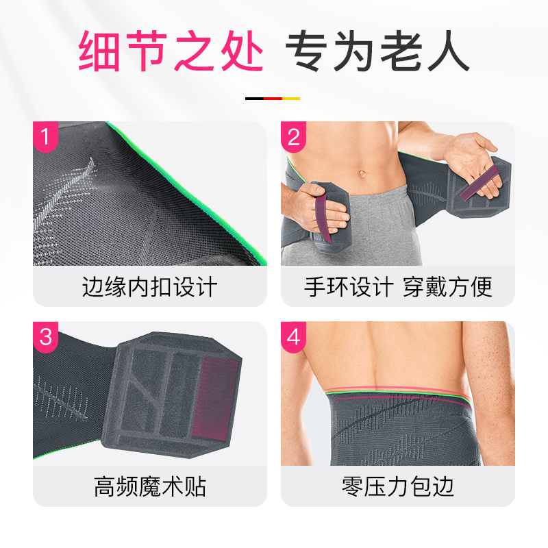 德国迈迪medi老年人医用护腰带孝心生日礼物腰间盘突出腰椎劳损 - 图3
