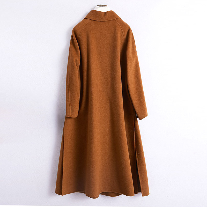 晴兰之家2020秋冬中长款收腰风大衣 晴兰之家毛呢外套