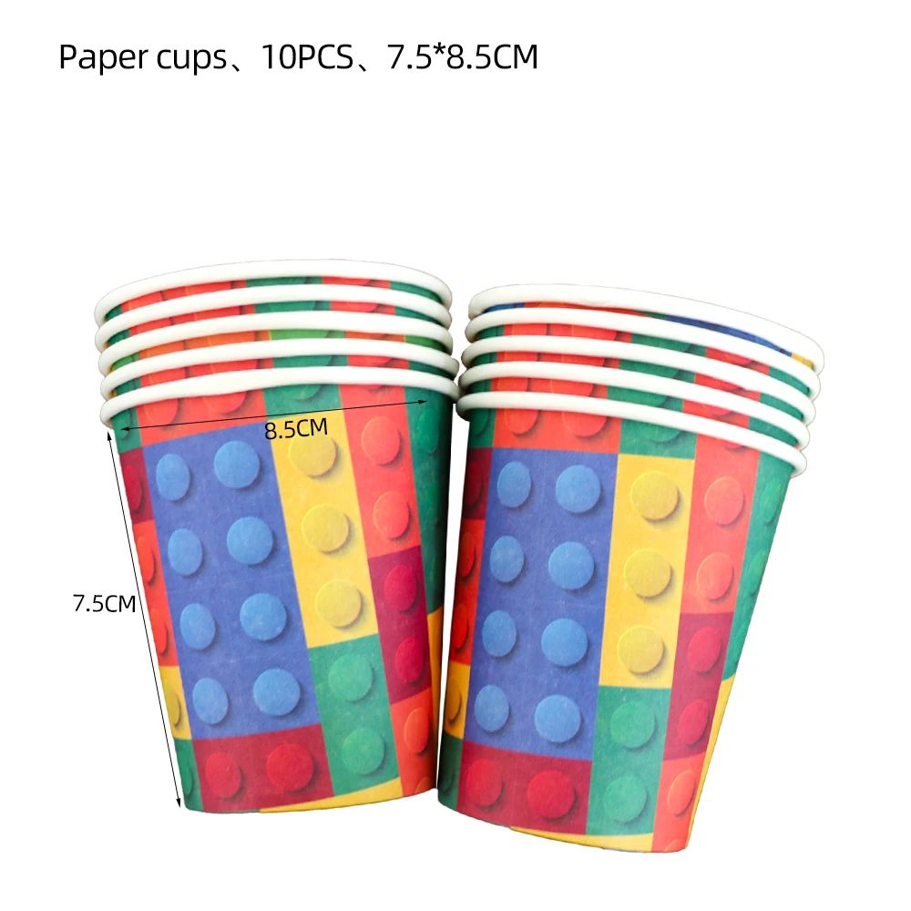 bleware Set Cup Plate Napkin For Birthday Decoration Balloon - 图2