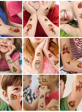 Children's Cute Santa Claus Gift, Arm Tattoo