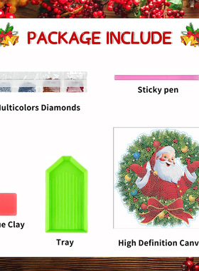 Santa Claus DIY Children's Diamond Stickers Window Stickers