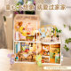 Rolife Ruolai super world courtyard birthday gift female building blocks assembled toys diy miniature model villa