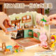 Rolife Ruolai super world courtyard birthday gift female building blocks assembled toys diy miniature model villa