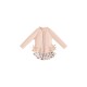 2026 New Bangxuan Girls Beach Vacation Split Swim Clothes Lace Swimsuit Girls Bow Long Sleeve Swimwear
