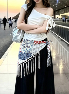 三角腰巾丝巾女款2026新款高级感