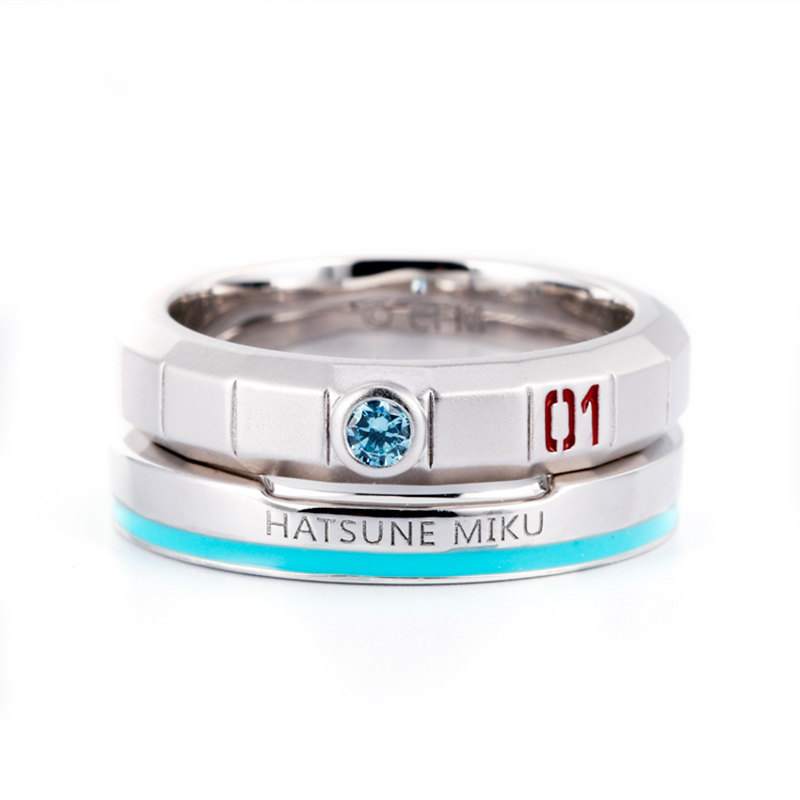 初音未来正版周边动漫二次元对戒 创致戒指/指环