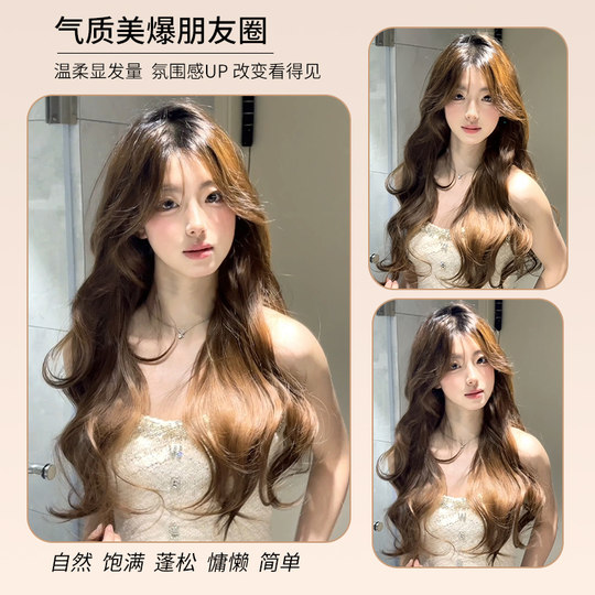 Fiona high temperature silk big wavy hair piece
