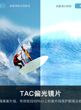 cyxus太阳镜女防紫外线椭圆小框修饰脸型复古偏光墨镜男运动眼镜