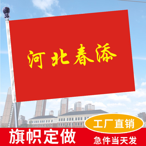 广告旗定做旗帜定制小旗子手摇彩旗手挥刀旗制作导游旗订做 厂旗队旗班旗国旗小红旗小彩旗定制 - 图1