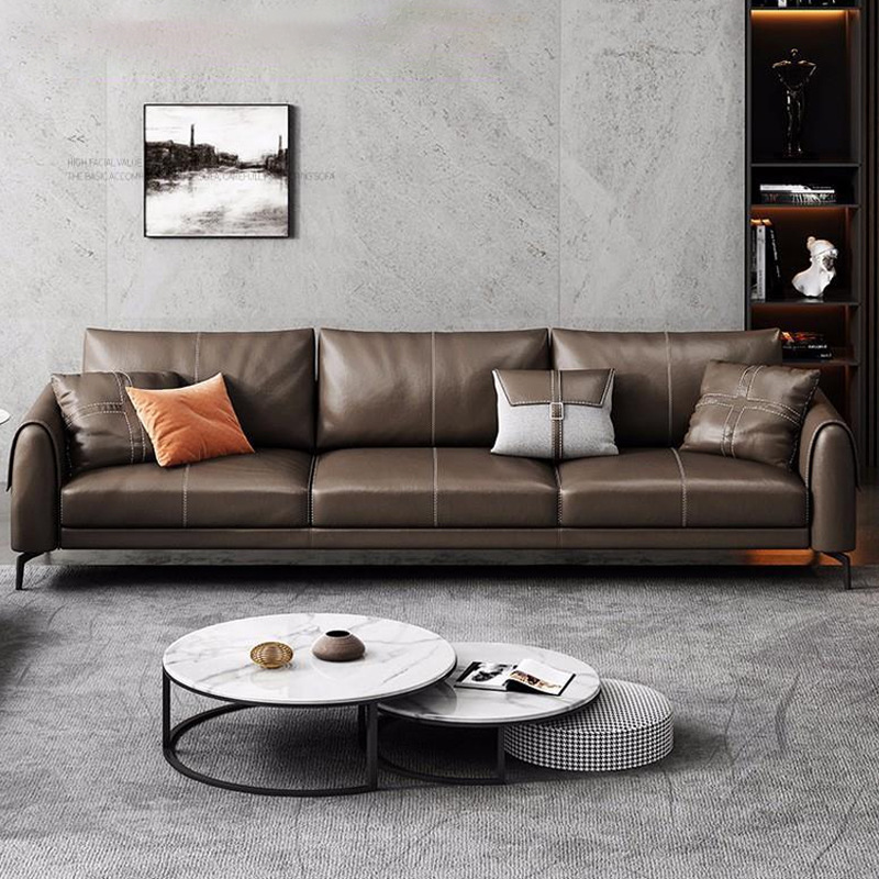 办公沙发简约商务接待室会客区休闲办公室沙发茶几组合三人位 - 图0