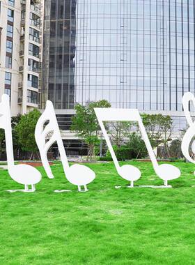 不锈钢大提琴钢琴白马拉花车雕塑售楼部婚纱摄影音符荷花道具摆件