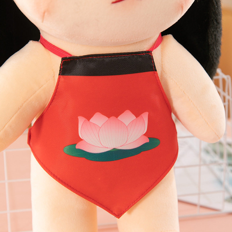 可爱哪吒毛绒玩具棉花娃娃女孩玩偶哪吒公仔女生抱枕儿童生日礼物