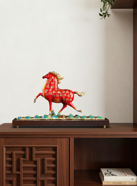 铜生肖马摆件招财开业乔迁礼物