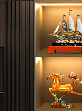 马上封侯摆件老板办公室装饰