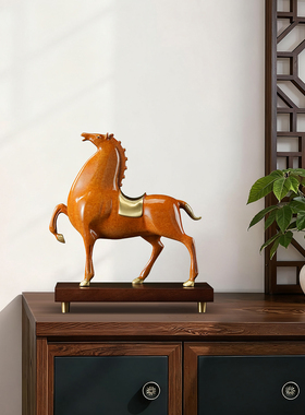 铜马摆件招财办公室装饰开业礼品