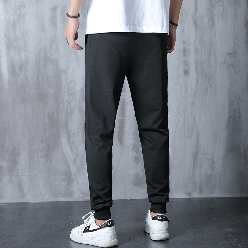 速干裤夏季男士九分裤冰丝运动裤 摩卡顿休闲裤