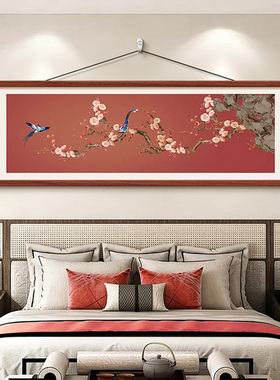新中式花鸟图卧室装饰画