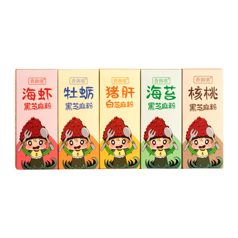 香御港旗舰店辅食添加调料海苔牡蛎核桃虾皮猪肝黑芝麻粉配宝宝婴儿幼儿拌饭碎0