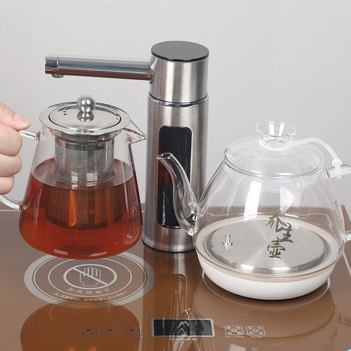 笛浪实木茶吧机家用2025新款饮水机全自动智能茶吧机餐边柜一体柜 - 图2