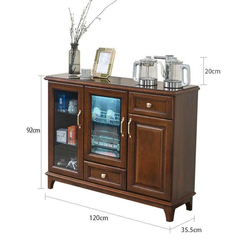 Dilang rotating faucet solid wood tea bar machine sideboard
