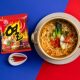 Korean imported roly-poly real seafood ramen golden spicy