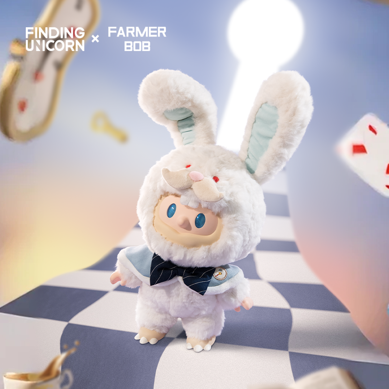寻找独角兽 FARMER BOB 时空兔管家BOB搪胶毛绒公仔可爱玩偶潮玩,淘宝优惠券,粉丝福利购,淘宝优惠卷
