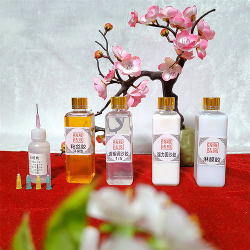 净味超粘掐丝珐琅画粘丝胶景泰蓝手工diy调砂胶强力固沙胶带针头 - 图1