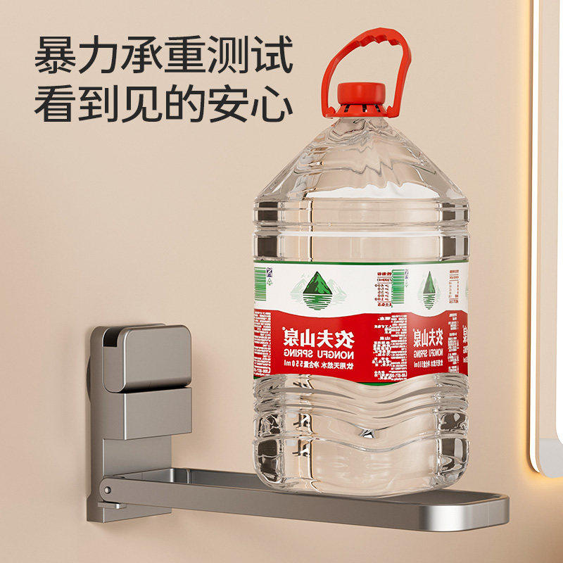 可折叠吸盘毛巾挂杆卫生间免打孔浴室多功能壁挂毛巾收纳晾晒浴巾,淘宝优惠券,粉丝福利购,淘宝优惠卷