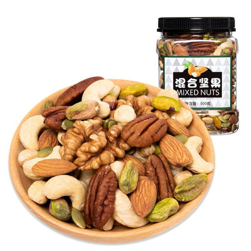 混合坚果500g无添加每日坚果综合果仁无加糖盐孕妇零食净重罐装 - 图3